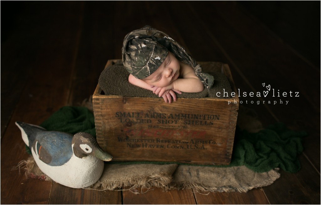 duck hunting baby photo in New Braunfels
