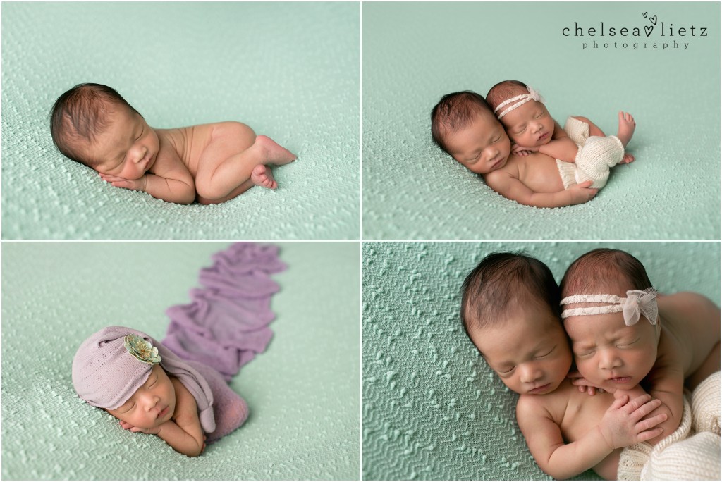 posed newborn twins | Chelsea Lietz Photography