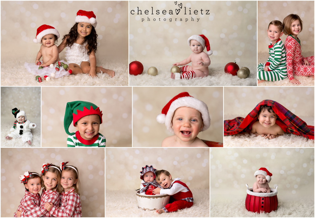 baby photos for Christmas cards | Chelsea Lietz Photography