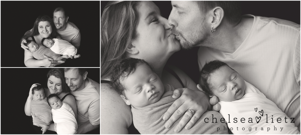 rainbow twins take newborn photos