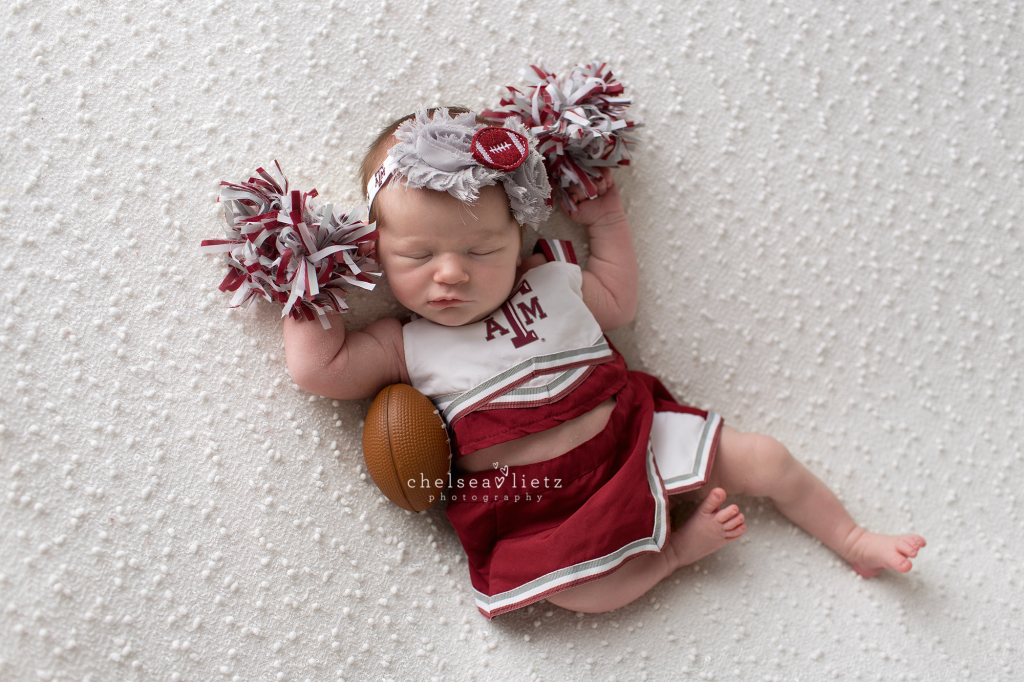 baby girl aggie cheerleader photo