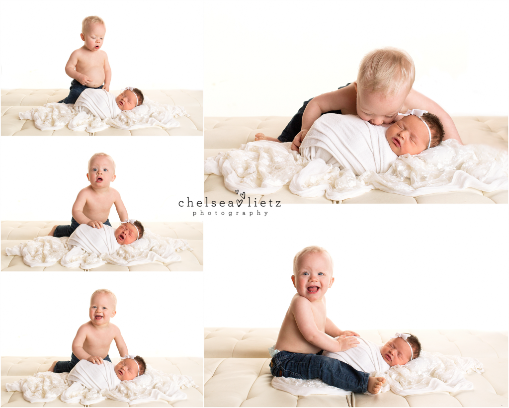 sibling photos for newborn baby