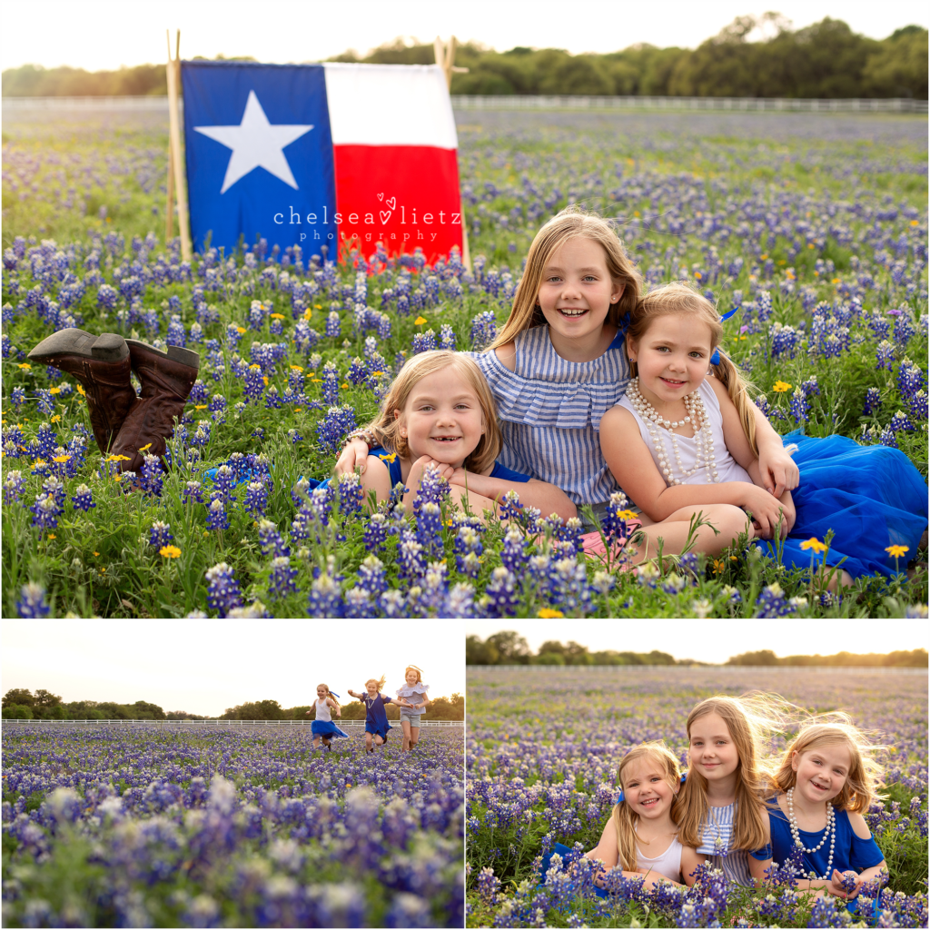 Bluebonnet portraits in Texas pasture | Chelsea Lietz Photography